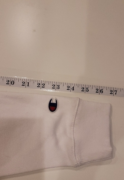 CHAMPION WHITE LOGO HOODIE, SZ LARGE - Picture 14 of 14